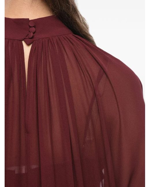 Stella McCartney Tiffany Flared Dress Sheer With Slip