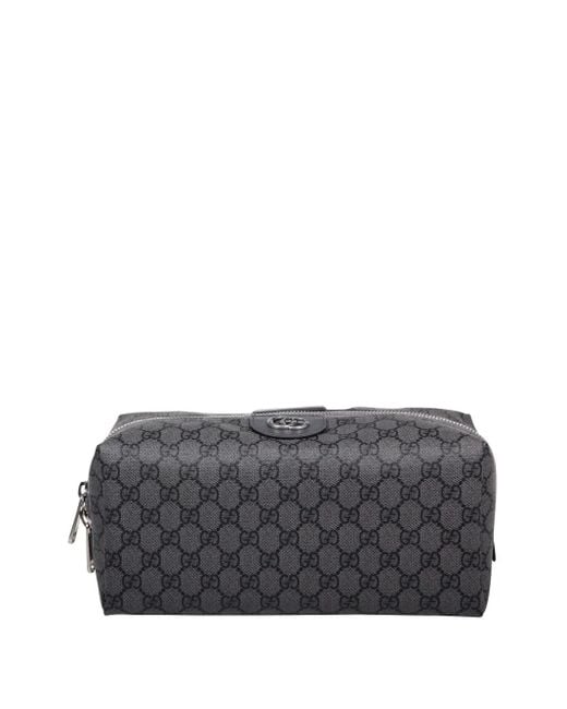Gucci Mittelgroßer Ophidia Kulturbeutel mit GG-Muster in Gray für Herren