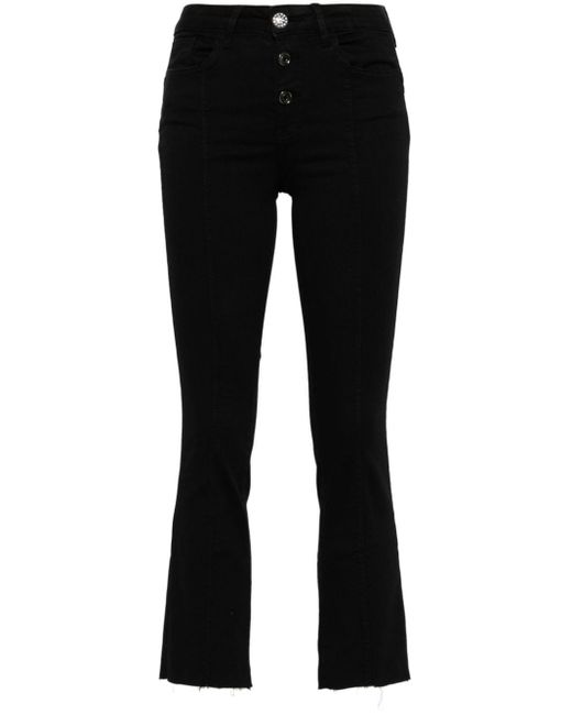Liu Jo High-rise Bootcut Jeans in het Black
