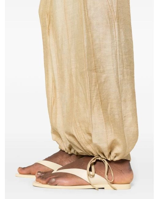 Yerse Natural Drawstring Trousers