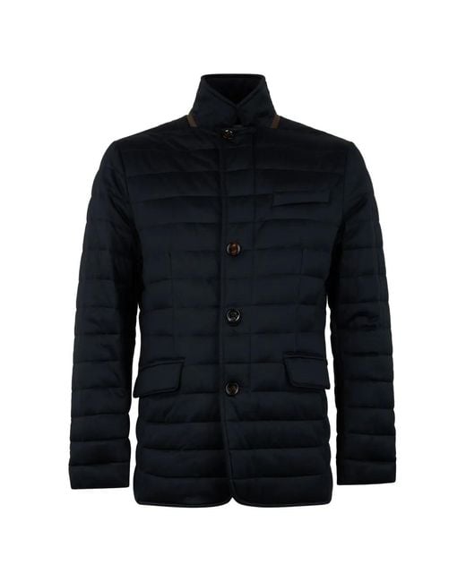 Moorer Blue Zavyer Quilted Jacket for men