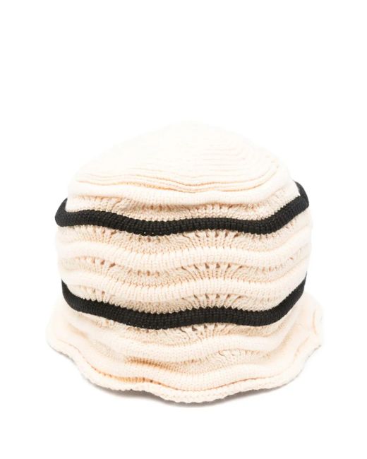 THE GARMENT Crochet Hat Natural