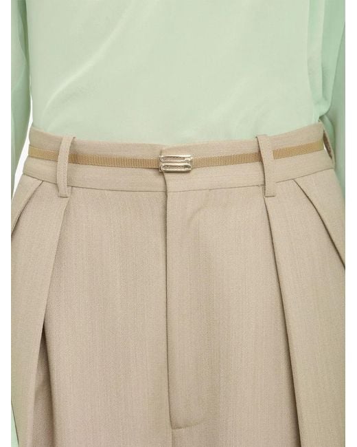 Victoria Beckham White Micro Frame Belt