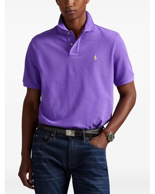 Polo Ralph Lauren Purple Short-Sleeve Polo Shirt for men