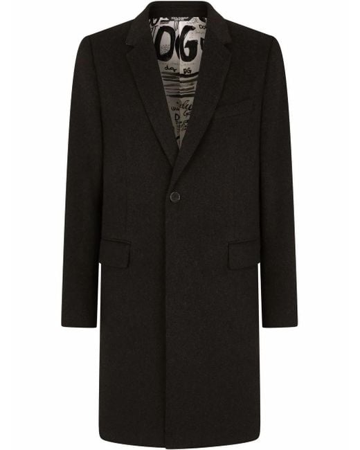 Dolce & Gabbana Jas Met Enkele Rij Knopen in het Black voor heren