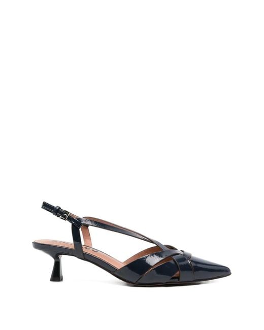 Bibi Lou White Nolia Leather Mules