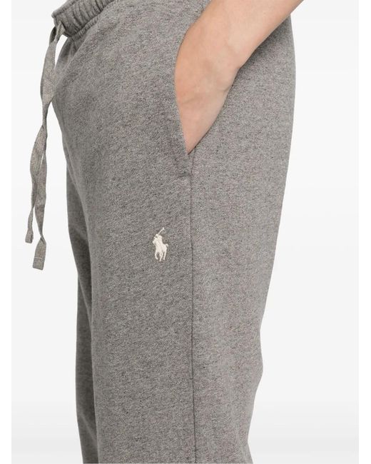 Polo Ralph Lauren Gray Cotton Track Pants for men