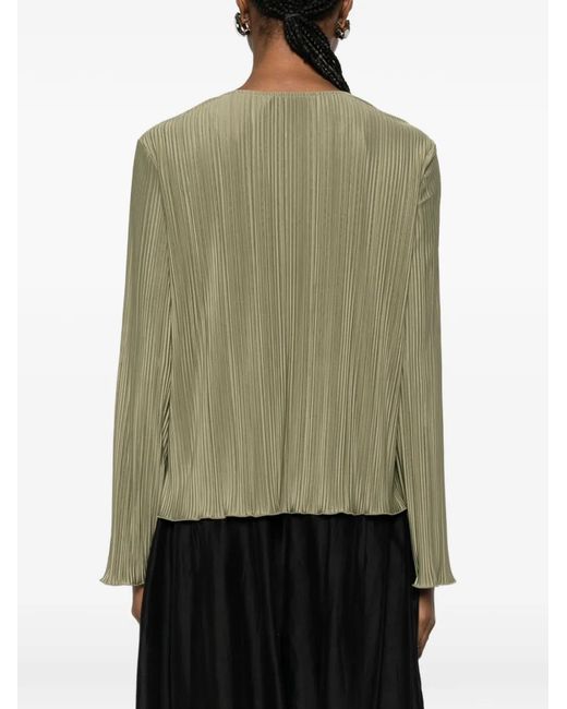 Samsøe & Samsøe Green Pleated Buttoned Shirt