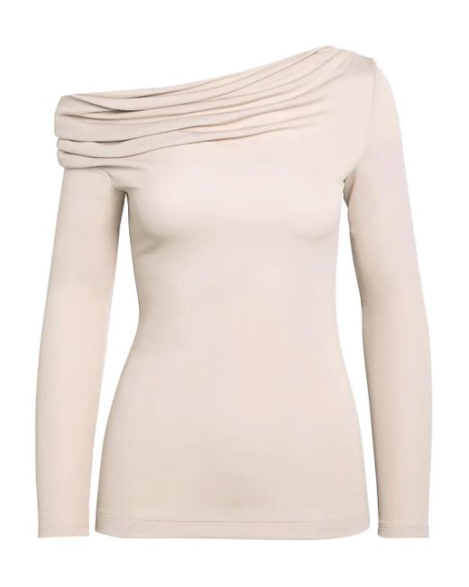Givenchy Natural Asymmetric Draped Top