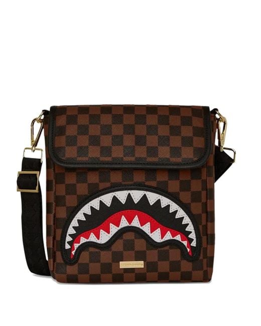 Borsa A Tracolla Sawtooth Sharks di Sprayground in Black