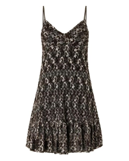 Missoni Black Abstract-Print Mini Dress
