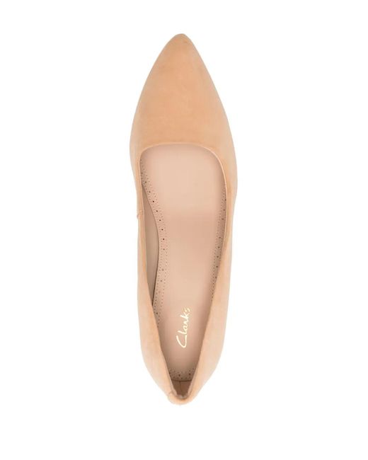 Clarks Natural 75Mm Laina Rae Suede Pumps