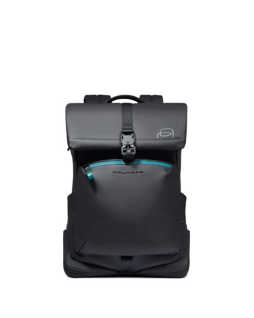 Piquadro Black Rucksack mit Logo-Prägung