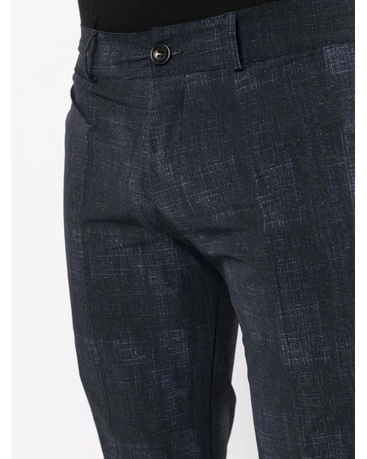 Amir Slama Blue Straight-Leg Trousers for men