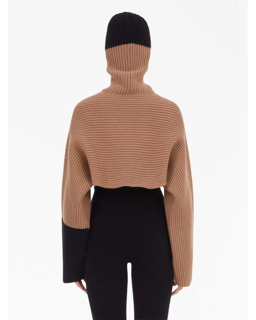 Ferragamo Trui Met Colourblocking in het Brown