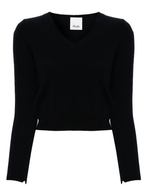 Allude カシミア セーター Black