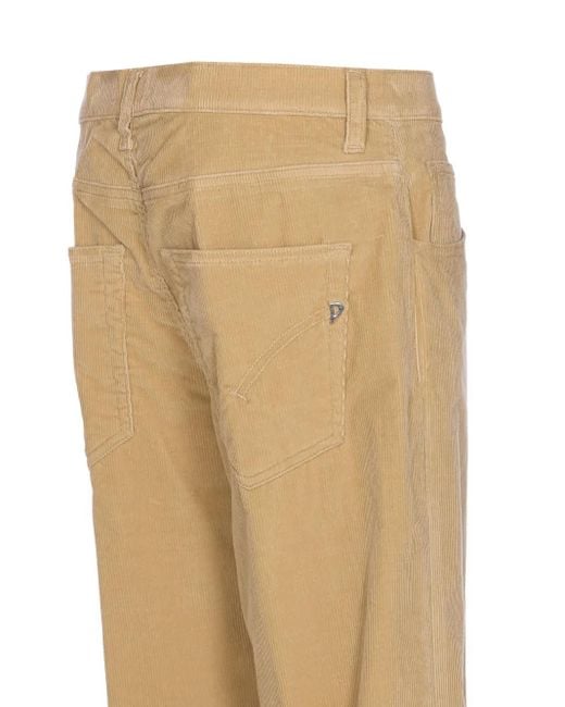 Dondup Natural Cord-Jeans Mit Knopfverschluss