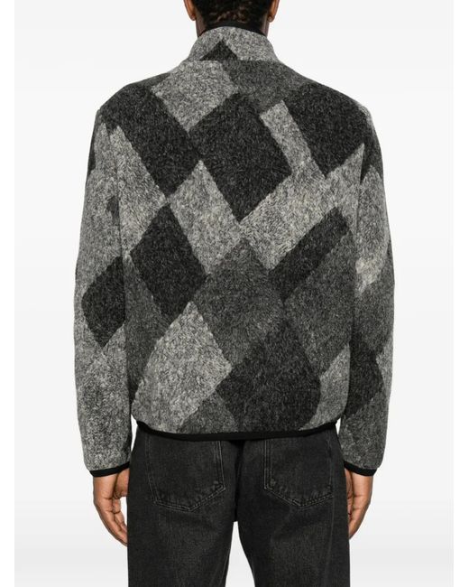 Moncler Gray Zip-Up Jacket for men