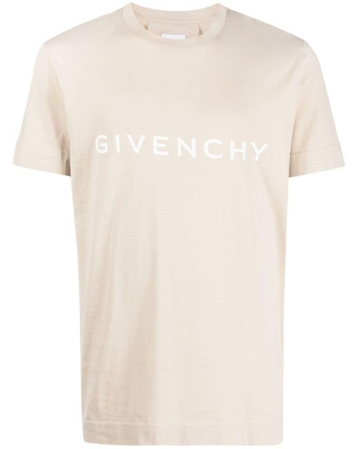 Givenchy Natural Logo-print Cotton T-shirt for men