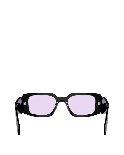 Prada Black Pr 17Ws Rectangle-Frame Sunglasses