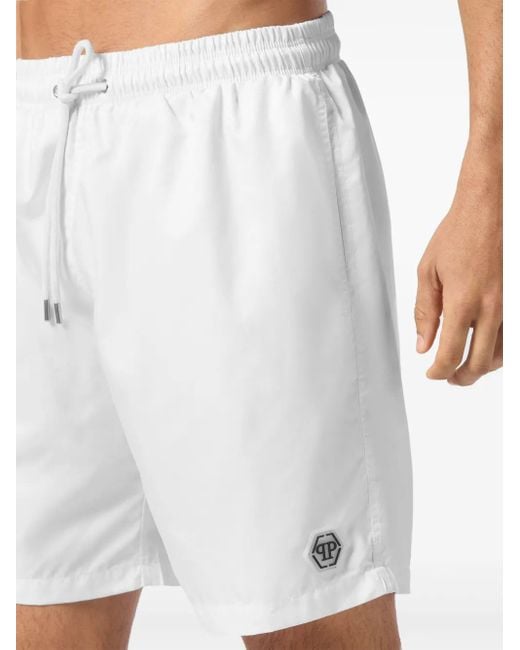 Bañador Skull & Bones Philipp Plein de hombre de color White