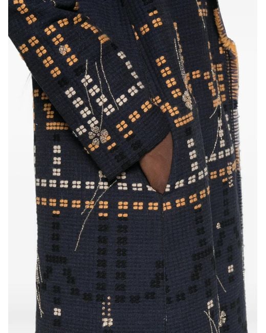 Forte_forte Black Samarcanda Embroidered Jacquard Coat
