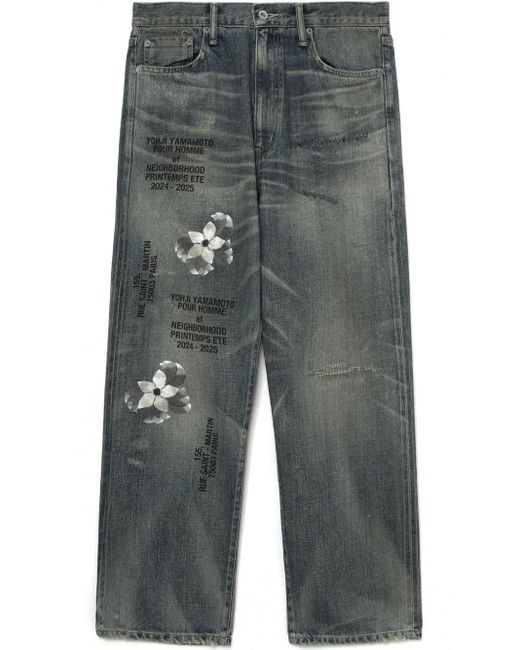 Yohji Yamamoto Gray X Neighborhood Savage Jeans for men