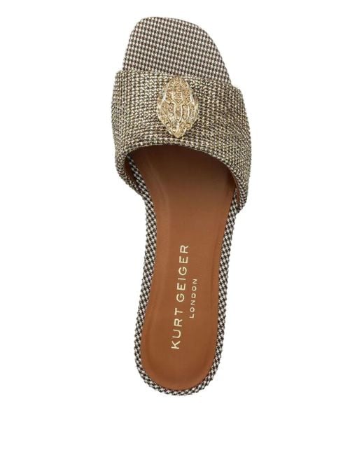 Kurt Geiger Natural Verzierte Pantoletten