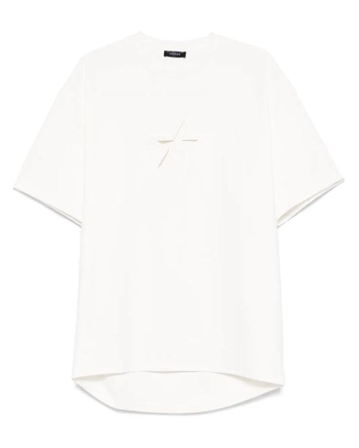 メンズ Mugler スター Tシャツ White