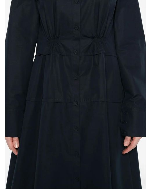 Jil Sander Blue Organic Cotton Dress