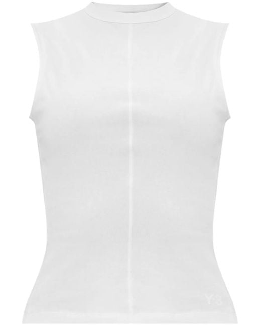 Y-3 White Organic Cotton Top