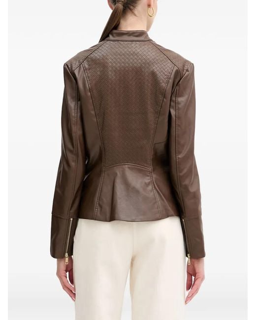 Guess Brown Claudine Zip-Up Jacket