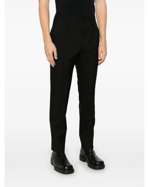 Fursac Black Wool Trousers for men