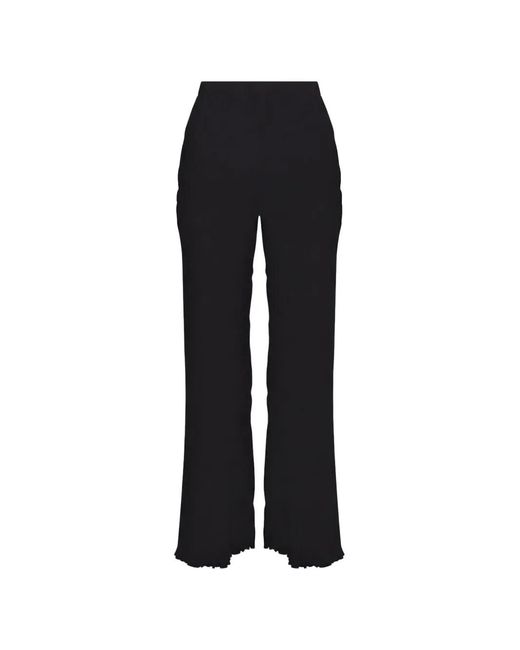 Anim Black Malaika Side-Slit Trousers