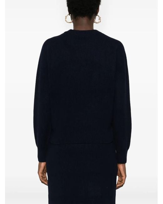 Maison Kitsuné Blue Bold Fox Head-Patch Sweater