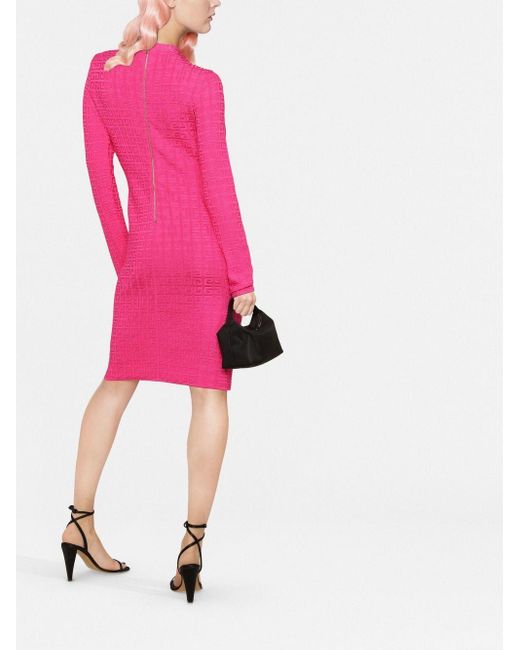 Vestido midi con monograma Givenchy de color Pink