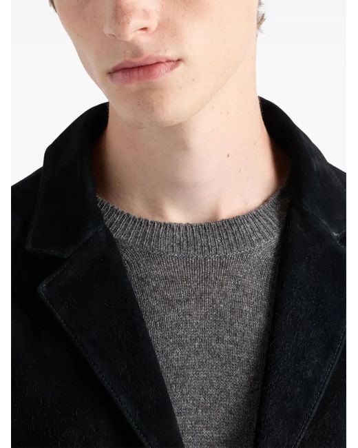 Prada Suède Blazer in het Black voor heren