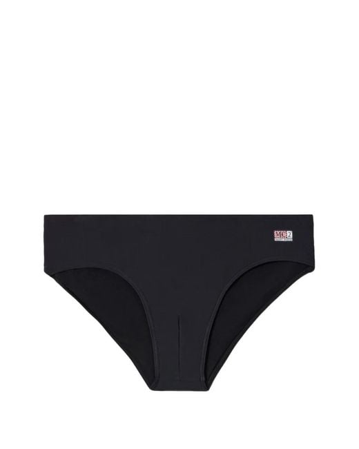 Mc2 Saint Barth Black Short De Bain À Patch Logo for men