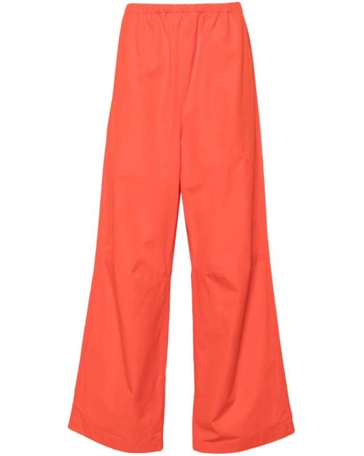 Gucci Red Cotton Wide-leg Trousers - Men's - Cotton for men