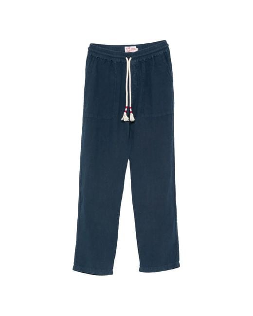 Mc2 Saint Barth Blue Drawstring Trousers for men