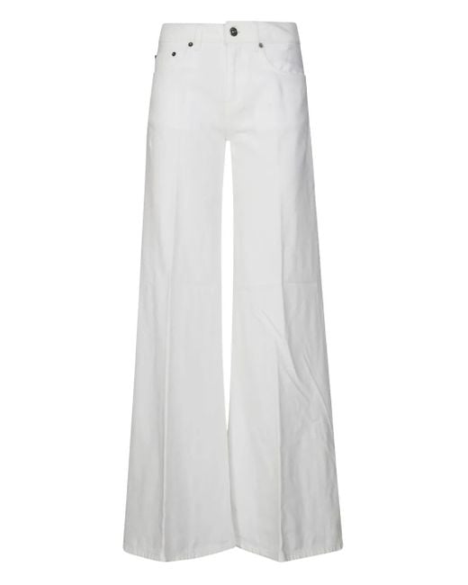 Dondup White Marlen Trousers