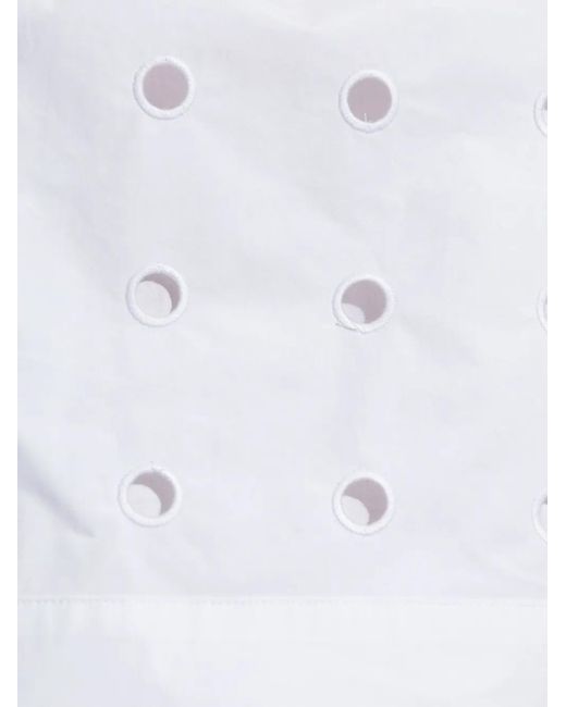 Posse White Peggy Eyelet Sleeveless Top