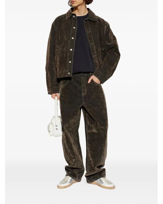 Jacquemus Green Mirada Button Corduroy Jacket for men