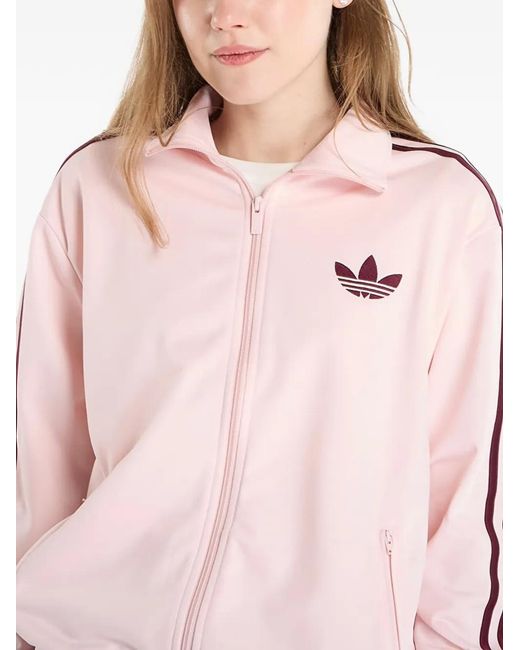 Adidas Red Side-Stripe Sweatshirt