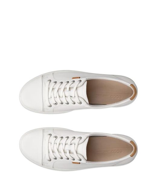 Ecco White Soft 7 Sneakers