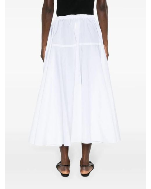 Patou White Faille Maxirock