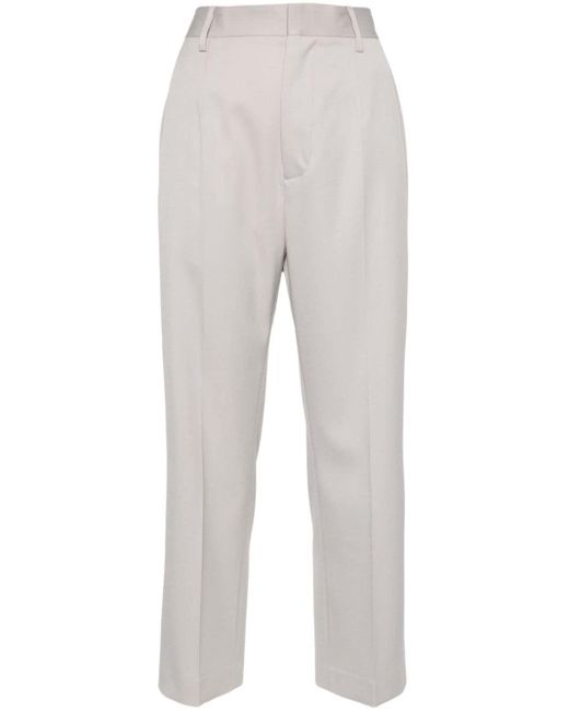 Pantalon de tailleur à taille haute MM6 by Maison Martin Margiela en coloris Gray