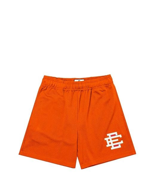 Eric Emanuel Orange Ee Basic Mesh Shorts for men