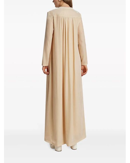 Zimmermann Natural Lyrical Tubular Velvet Dress