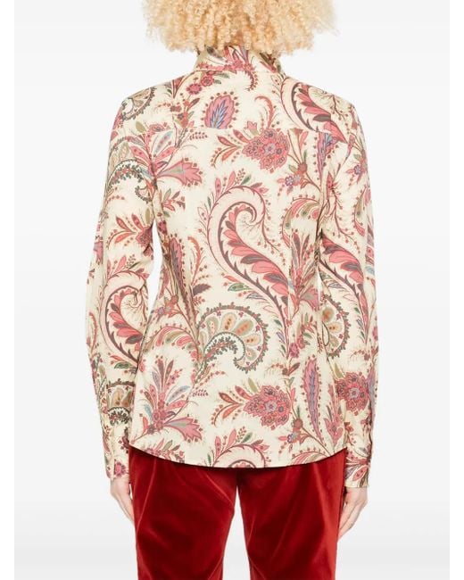 Etro ペイズリー シャツ Pink